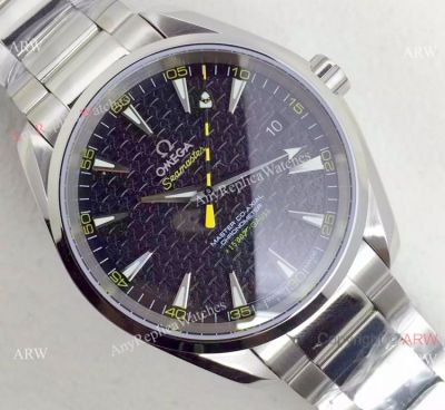 Swiss Omega Seamaster Aqua Terra 15,007 Gauss Black Face Watch